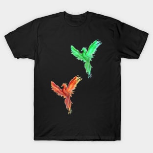 green/red phoenix T-Shirt